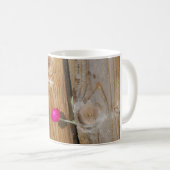 Kaffee-Tasse mit Blüte wo Gott-Pflanzen Sie Kaffeetasse (VorderseiteRechts)