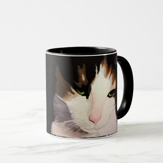 Kaffee-Tasse mit Calico Cat Tasse (VorderseiteRechts)