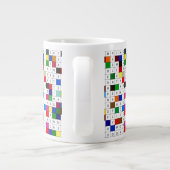 Kaffee-Tasse mit Camping-Kreuzworträten Jumbo-Tasse (Rückseite)