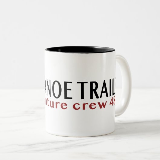 Kaffee-Tasse mit Canotrails Maple Leaf-Header Zweifarbige Tasse (VorderseiteRechts)