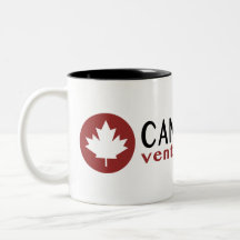 Kaffee-Tasse mit Canotrails Maple Leaf-Header
