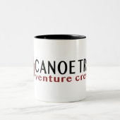 Kaffee-Tasse mit Canotrails Maple Leaf-Header Zweifarbige Tasse (Mittel)
