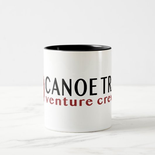 Kaffee-Tasse mit Canotrails Maple Leaf-Header Zweifarbige Tasse (Mittel)