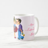 Kaffee Tasse mit Couple Liebe Valentinstag Geschen (VorderseiteRechts)