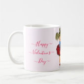 Kaffee Tasse mit Couple Liebe Valentinstag Geschen (Links)