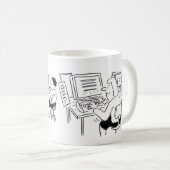 Kaffee-Tasse mit Dateneingabe Word-Verarbeitung Kaffeetasse (VorderseiteRechts)