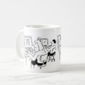 Kaffee-Tasse mit Dateneingabe Word-Verarbeitung Kaffeetasse (Vorderseite Links)