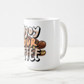 Kaffee-Tasse mit dem Logo "Enjoy Your Coffee" Kaffeetasse (VorderseiteRechts)