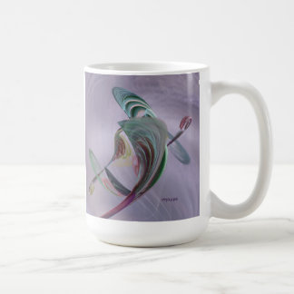 Kaffee-Tasse mit einer Fraktal-Blume Kaffeetasse