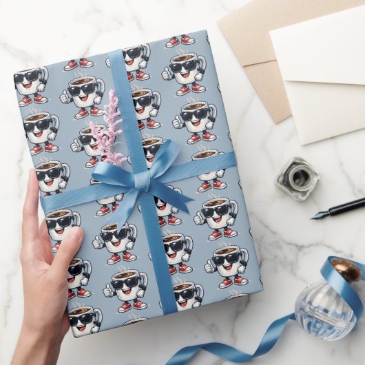 Kaffee-Tasse mit Energie Geschenkpapier (Schenken)