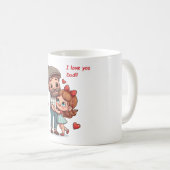 Kaffee Tasse mit Engagement für Papa. (VorderseiteRechts)