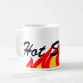 Kaffee-Tasse mit Feuerbrand Kaffeetasse (Vorderseite Links)