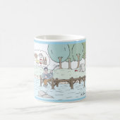 Kaffee-Tasse mit Fischern Kaffeetasse (Mittel)