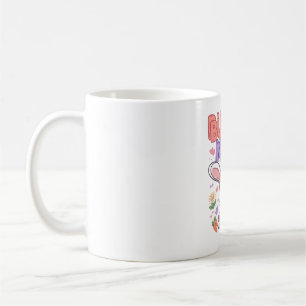 Kaffee-Tasse mit floraler Krone für Hasen-Mamas Kaffeetasse