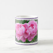 Kaffee-Tasse mit Foto von Pink Peonies Kaffeetasse (Mittel)