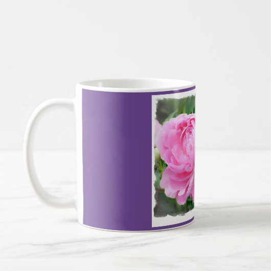 Kaffee-Tasse mit Foto von Pink Peonies Kaffeetasse (Links)