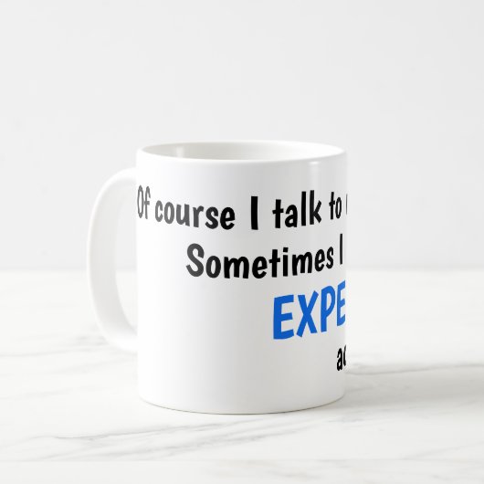 Kaffee-Tasse mit Funny-Sprichwort Kaffeetasse (Vorderseite Links)