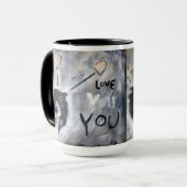 Kaffee-Tasse mit Grenzcolliemalerei Tasse (Vorderseite Links)