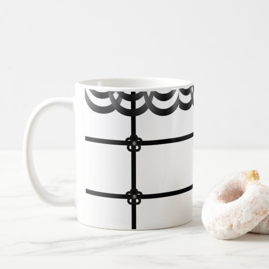 Kaffee-Tasse mit heißer Schokolade Kaffeetasse (Mit Donut)