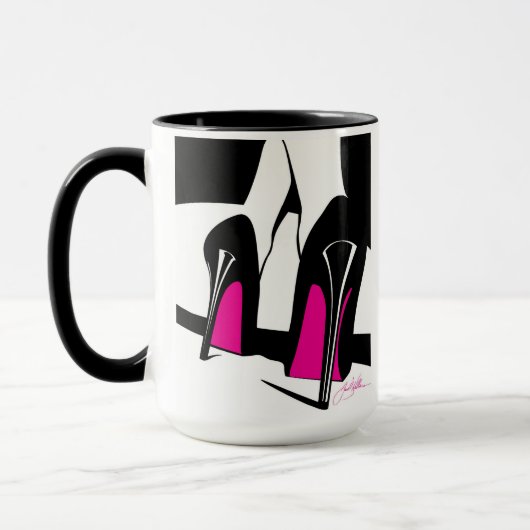 Kaffee-Tasse mit High Heels Art Tasse (Links)