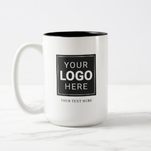 Kaffee-Tasse mit Ihrem Logo Zweifarbige Tasse