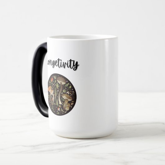 Kaffee-Tasse mit inspirierendem Zitat Verwandlungstasse (Vorderseite Links)