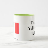 Kaffee-Tasse mit italienischem Sprichwort Zweifarbige Tasse (Mittel)