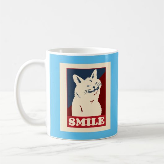 KAFFEE-TASSE MIT KLEINER KATZE KAFFEETASSE (Links)