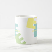 Kaffee-Tasse mit Namen und übergroßen Initialen Kaffeetasse (Mittel)