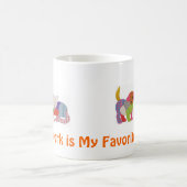 Kaffee-Tasse mit Patchwork-Haustieren Verwandlungstasse (Mittel)