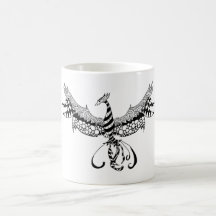 Kaffee-Tasse mit Phoenix-Entwurf