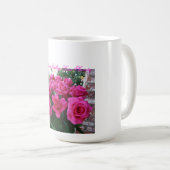 Kaffee-Tasse mit rosa Rosen Kaffeetasse (VorderseiteRechts)