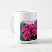 Kaffee-Tasse mit rosa Rosen Kaffeetasse (Vorderseite Links)
