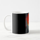 Kaffee-Tasse mit roter Tulpe Kaffeetasse (Links)