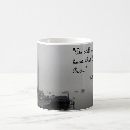 Kaffee-Tasse mit ruhiger Dockszene Kaffeetasse (Mittel)