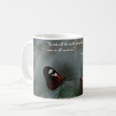 Kaffee-Tasse mit Schmetterlingen… predigen das Kaffeetasse (Vorderseite Links)
