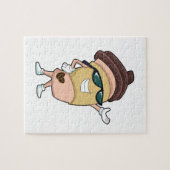 Kaffee-Tasse mit Sonnenbrille Puzzle (Horizontal)