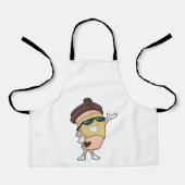 Kaffee-Tasse mit Sonnenbrille Schürze (Vorderseite)