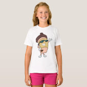 Kaffee-Tasse mit Sonnenbrille T-Shirt (Vorne ganz)