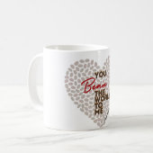 Kaffee-Tasse mit Sprichwort "Sie boten mir die Wel Kaffeetasse (Vorderseite Links)