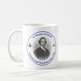 Kaffee-Tasse mit St. Patrick's #4-Logo auf zwei Se Kaffeetasse