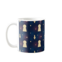 Kaffee Tasse mit Starry Night Knife Keyhole Muster