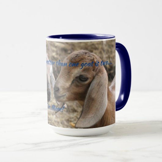 Kaffee-Tasse mit Ziegenkindern Tasse (VorderseiteRechts)