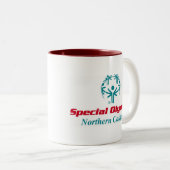 Kaffee-Tasse mit zwei Tönen Zweifarbige Tasse (VorderseiteRechts)