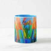 Kaffee-Tasse--Murano Glasorange Tasse (Zentrum)