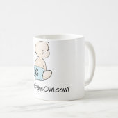 Kaffee-Tasse Mutter-Says OM (Junge) Kaffeetasse (VorderseiteRechts)