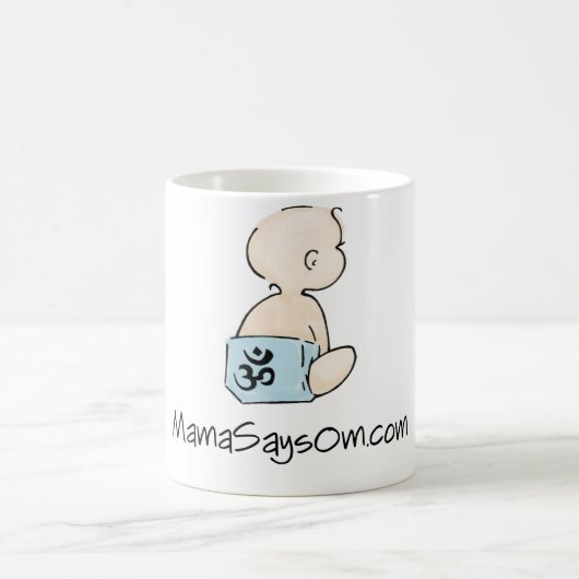 Kaffee-Tasse Mutter-Says OM (Junge) Kaffeetasse (Mittel)