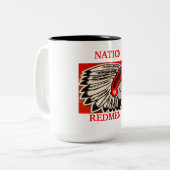 KAFFEE-TASSE NATICKS REDMEN ZWEIFARBIGE TASSE (Vorderseite Links)