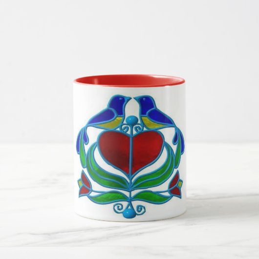 Kaffee-Tasse - PA-Holländer Distelfink Entwurf Tasse (Zentrum)