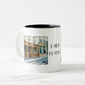 Kaffee-Tasse/Paris Zweifarbige Tasse (Vorderseite Links)